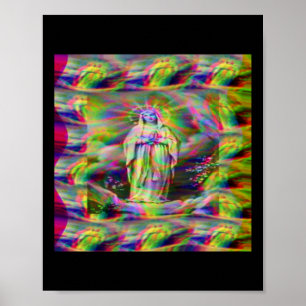 Unsere Lady Lourdes Sticker Poster