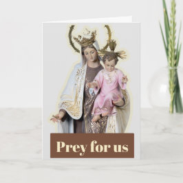 Unsere Lady Mount Carmel Card Karte