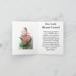 Unsere Lady Mount Carmel Card Karte