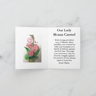 Unsere Lady Mount Carmel Card Karte