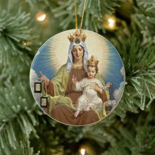 Unsere Lady of Carmel Circle Ornament