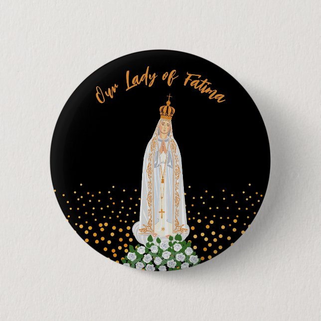 Unsere Lady of Fatima Procession of Candles Button (Vorderseite)