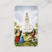 Unsere Lady of Fatima Rosary Petitionskarte