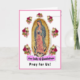 Unsere Lady of Guadalupe Faltes Grußkarte Karte