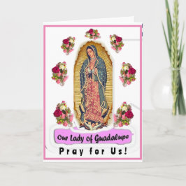 Unsere Lady of Guadalupe Faltes Grußkarte Karte