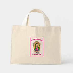 Unsere Lady of Guadalupe Faltes Grußkarte Mini Stoffbeutel