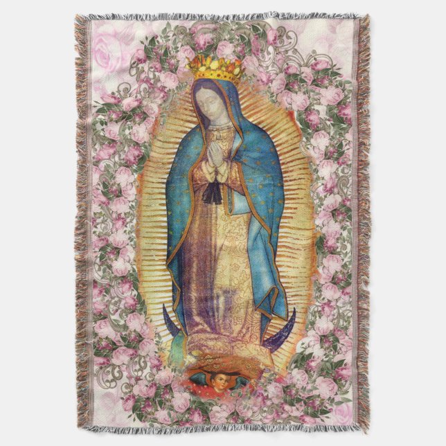 Unsere Lady of Guadalupe Jungfrau Mary 203 Decke (Vorderseite Vertikal)
