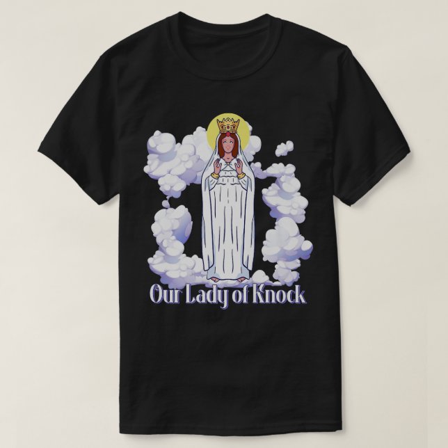 Unsere Lady of Knock Ireland Gebet Katholische Hei T-Shirt (Design vorne)