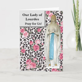 Unsere Lady of Lourdes Card Karte