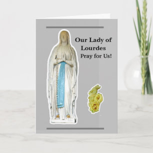 Unsere Lady of Lourdes Card Karte
