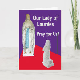 Unsere Lady of Lourdes Card Karte