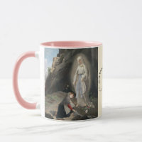 Unsere Lady of Lourdes, katholische Tasse des Heil