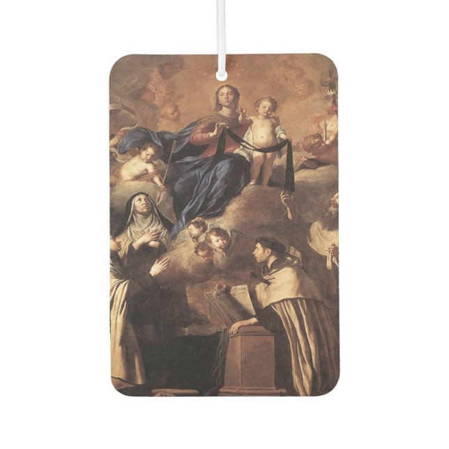 Unsere Lady of Mount Carmel 1641 Autolufterfrischer (Vorderseite)