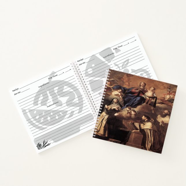 Unsere Lady of Mount Carmel 1641 Notizbuch (Innenseite)