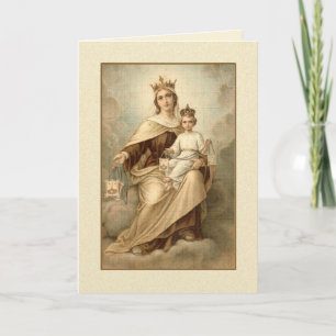 Unsere Lady of MOUNT CARMEL Mass Offering Card