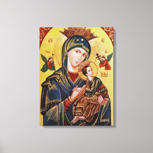 UNSERE LADY OF PERPETUAL HELP ICON LEINWANDDRUCK (Vorderseite)