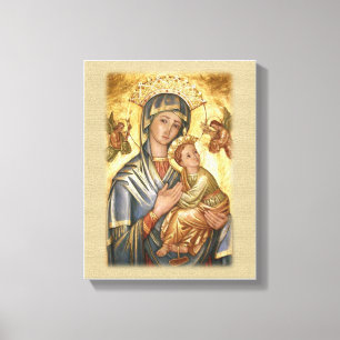 Unsere Lady of Perpetual Help Icon. Leinwanddruck