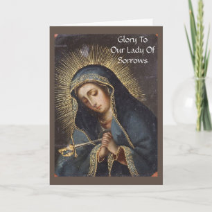Unsere Lady of Sorrows Card Karte
