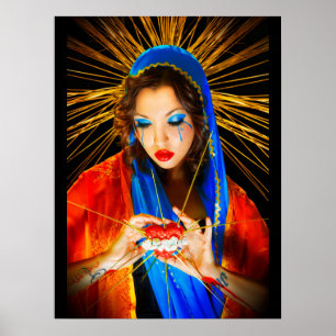 Unsere Lady of Sorrows Südwest Style Poster
