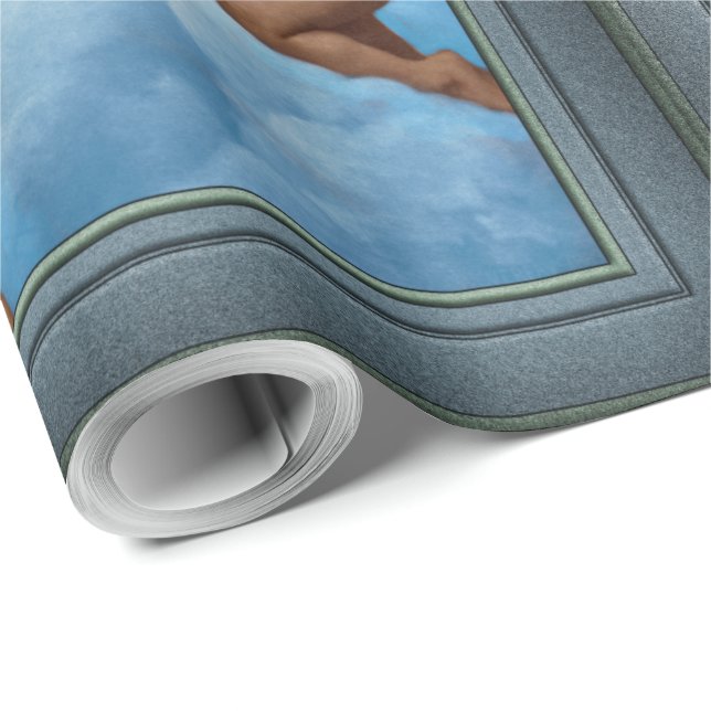 Unsere Lady of the Angels von William Bouguereau Geschenkpapier (Rolleneckpunkt)