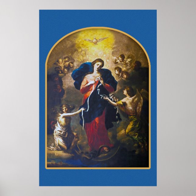 Unsere Lady Undoer of Knots Devotional Image. Poster (Vorne)