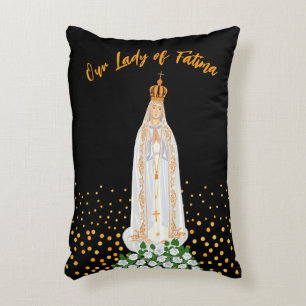 Unsere Lady von Fatima, die Kerzenschaft Dekokissen