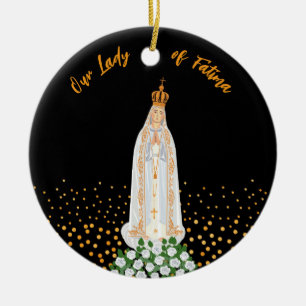 Unsere Lady von Fatima, die Kerzenschaft Keramik Ornament