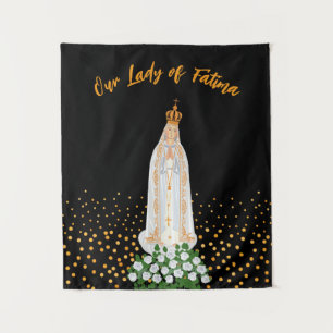 Unsere Lady von Fatima, die Kerzenschaft Wandteppich