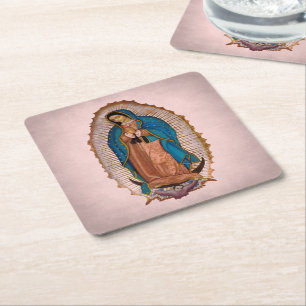 Unsere Lady von Guadalupe 1531 Rechteckiger Pappuntersetzer