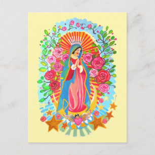 Unsere Lady von Guadalupe - benutzerdefinierte Hin Postkarte
