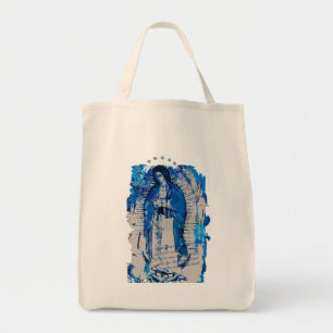 Unsere Lady von Guadalupe Collage Tragetasche