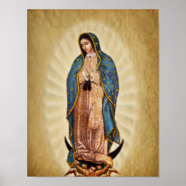 Unsere Lady von Guadalupe Devotional Image. Poster (Vorne)
