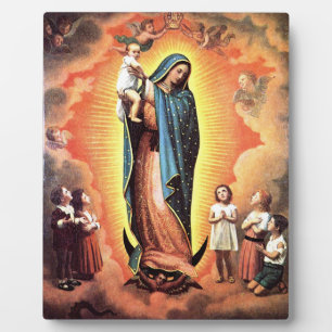Unsere Lady von Guadalupe, die Schutzfrau des Unge Fotoplatte