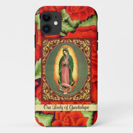 Unsere Lady von Guadalupe im Gebet w Rose Case-Mate iPhone Hülle
