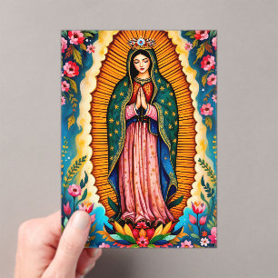 Unsere Lady von Guadalupe Jungfrau Mary betet für  Acryleinladungen