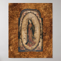 Unsere Lady von Guadalupe Jungfrau Mary Wood Look