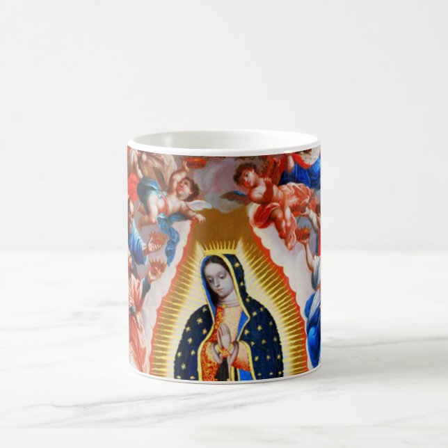 Unsere Lady von Guadalupe Magic Morphing Tasse (Mittel)