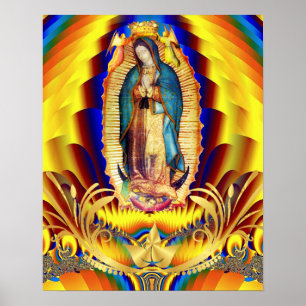 Unsere Lady von Guadalupe Mexiko Jungfrau Mary Poster