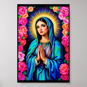 Unsere Lady von Guadalupe Praying Jungfrau Mary Sm Poster