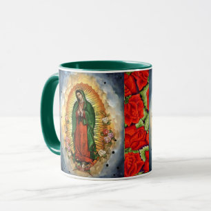 Unsere Lady von Guadalupe Rose geben Coffee Cup-Ta Tasse