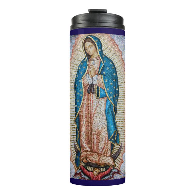 Unsere Lady von Guadalupe Thermal Tumbler Thermosbecher (Vorderseite)