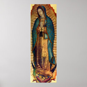 Unsere Lady von Guadalupe Tilma Image 12x36 Virgen Poster