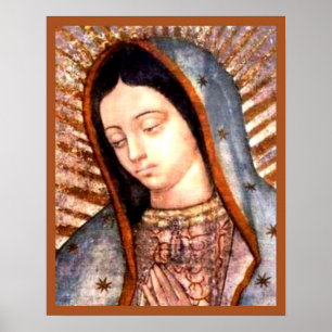 Unsere Lady von Guadalupe Tilma Jungfrau Mary Bust Poster
