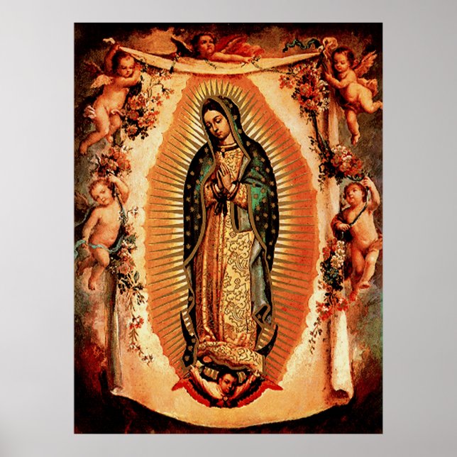Unsere Lady von Guadalupe und die Engel Poster (Vorne)