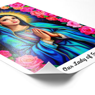 Unsere Lady von Guadalupe Vibrant Colors Fotodruck