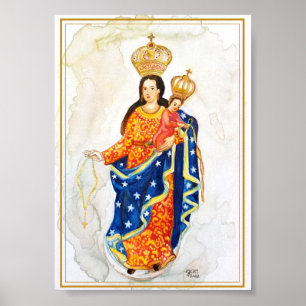 Unsere Lady von Las Lajas Archival Print Poster