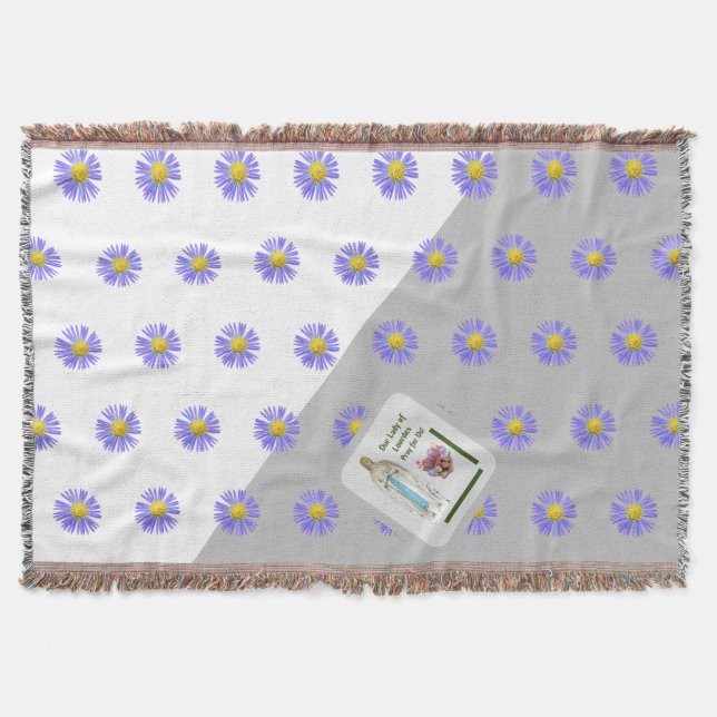 Unsere Lady von Lourdes Decke (Vorderseite)