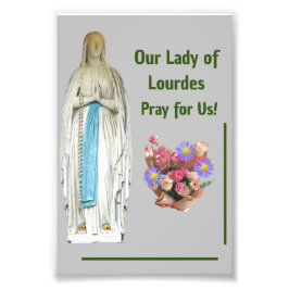 Unsere Lady von Lourdes Fotodruck
