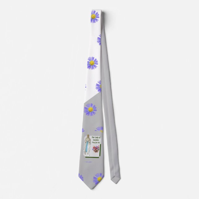 Unsere Lady von Lourdes Neck Tie Krawatte (Vorderseite)