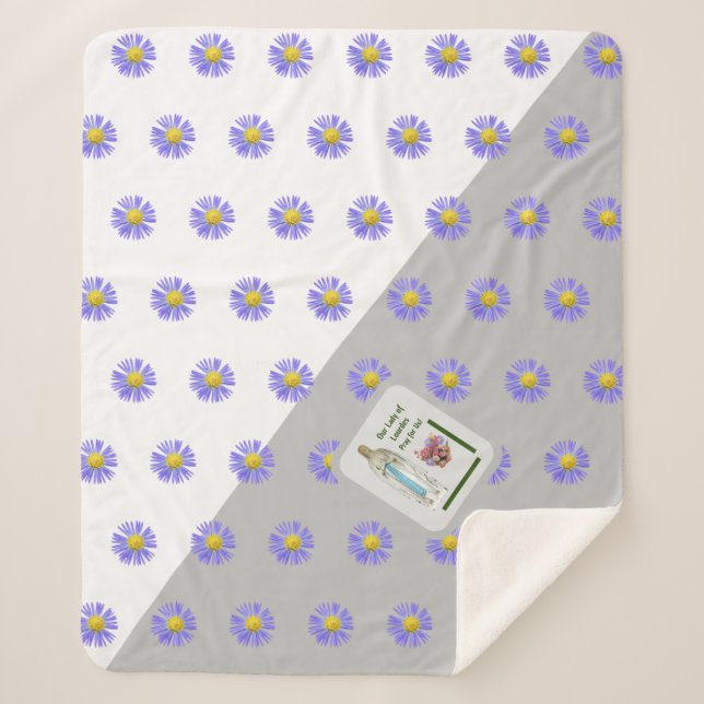 Unsere Lady von Lourdes Sherpadecke (Vorderseite)